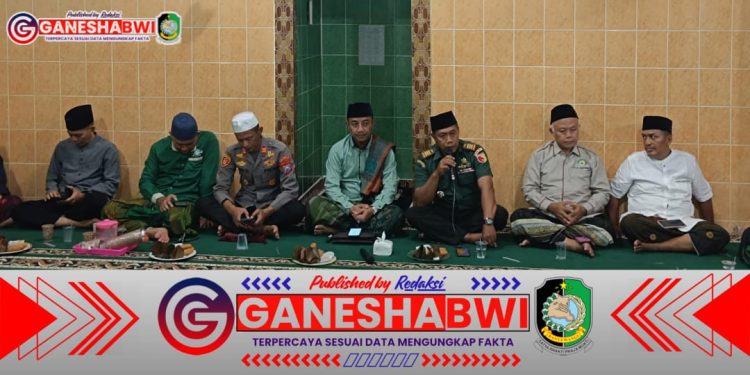 Pererat Silaturahmi, Danramil 0825/01 Banyuwangi Hadiri Safari Ramadhan di Musholla Baiturrohman