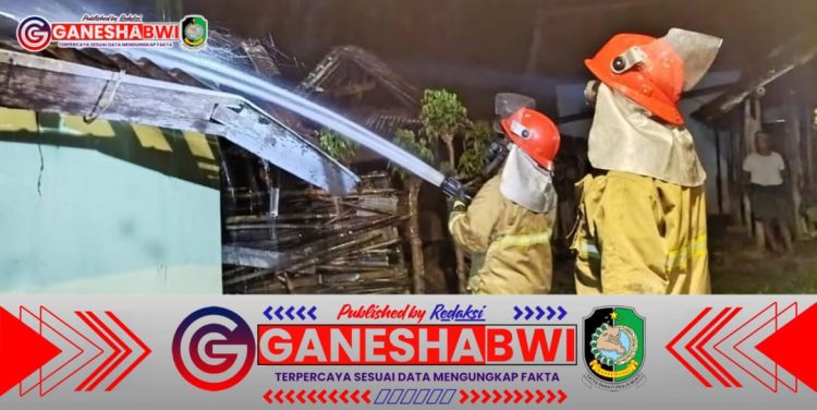 Kebakaran Hanguskan Rumah di Bajulmati, Diduga Akibat Korsleting Listrik