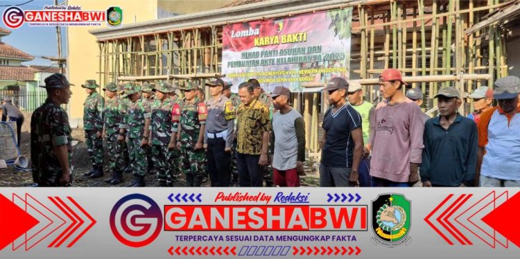 Kodim 0825/Banyuwangi Gelar Karya Bakti TNI: Rehab Panti Asuhan & Pembuatan Akta Kelahiran Kodim 0825/Banyuwangi Gelar Karya Bakti TNI: Rehab Panti Asuhan & Pembuatan Akta Kelahiran