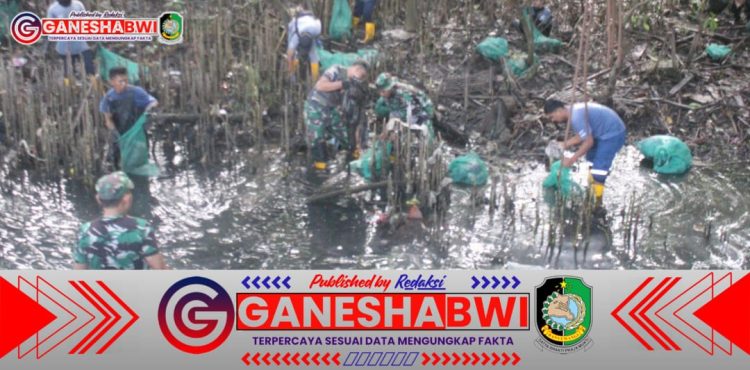 Kodim 0825/Banyuwangi Gelar Karya Bakti TNI: Bersihkan Sungai dan Pantai Demi Lingkungan Sehat