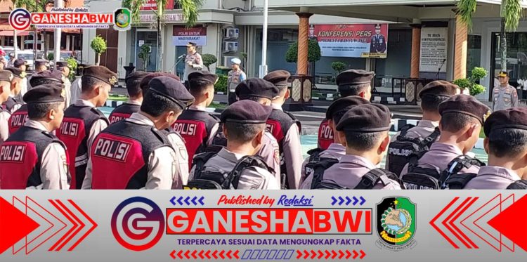 Kapolresta Banyuwangi Pimpin Apel Jam Pimpinan, Tegaskan Kesiapan Operasi Ketupat 2025 dan Penguatan Kamtibmas