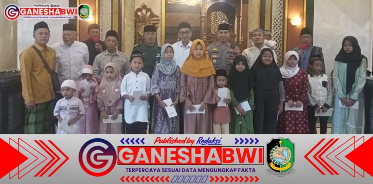 Masjid Besar At-Taqwa Tegaldlimo Gelar Santunan Anak Yatim dan Dhuafa di Peringatan Nuzulul Qur’an