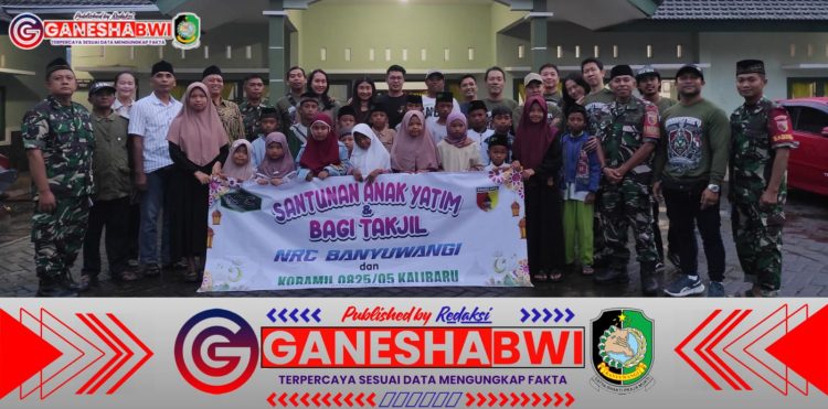Koramil Kalibaru Bersama NRC Banyuwangi Santuni Anak Yatim dan Berbagi Takjil di Bulan Ramadhan Koramil Kalibaru Bersama NRC Banyuwangi Santuni Anak Yatim dan Berbagi Takjil di Bulan Ramadhan