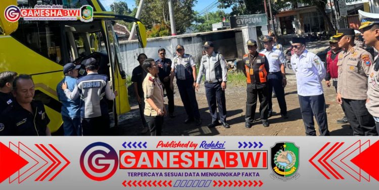 Polresta Banyuwangi dan Forkopimda Gelar Ramp Check untuk Pastikan Kelaikan Angkutan Mudik Lebaran