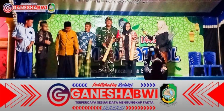 Babinsa Koramil 0825/20 Songgon Hadiri Gebyar Ramadhan, Lomba Patrol Meriahkan Desa Bayu