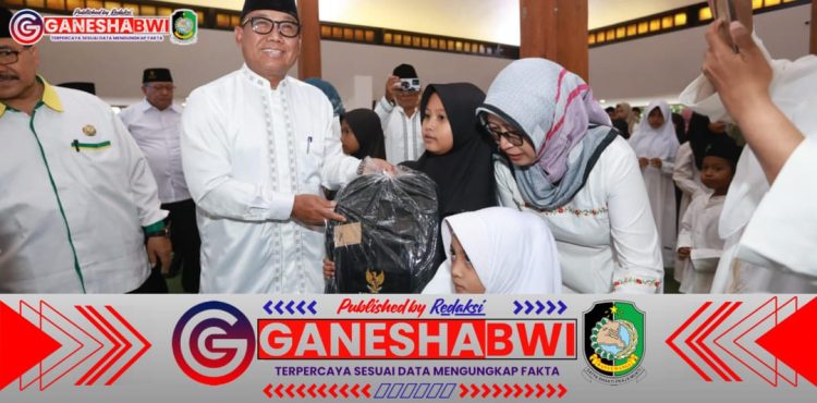 Baznas Santuni 1000 Anak Yatim, Wabup Banyuwangi Ajak Peduli Masa Depan dan Pendidikan Mereka