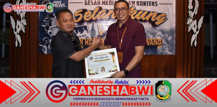 Kodim 0825 Banyuwangi Terima Penghargaan dari Media Ganesha Abadi