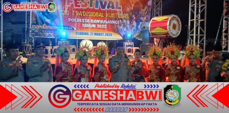 Polresta Banyuwangi Gelar Festival Seni Kuntulan 2025, Dorong Generasi Muda Cintai Budaya