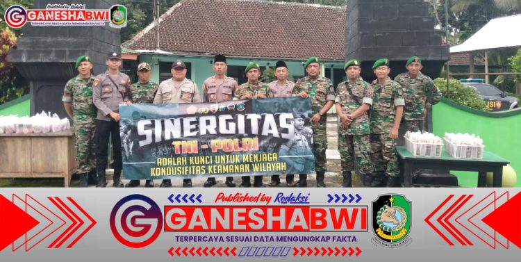Sinergi TNI-Polri: Koramil 0825/20 Songgon dan Polsek Songgon Berbagi Takjil & Buka Puasa Bersama