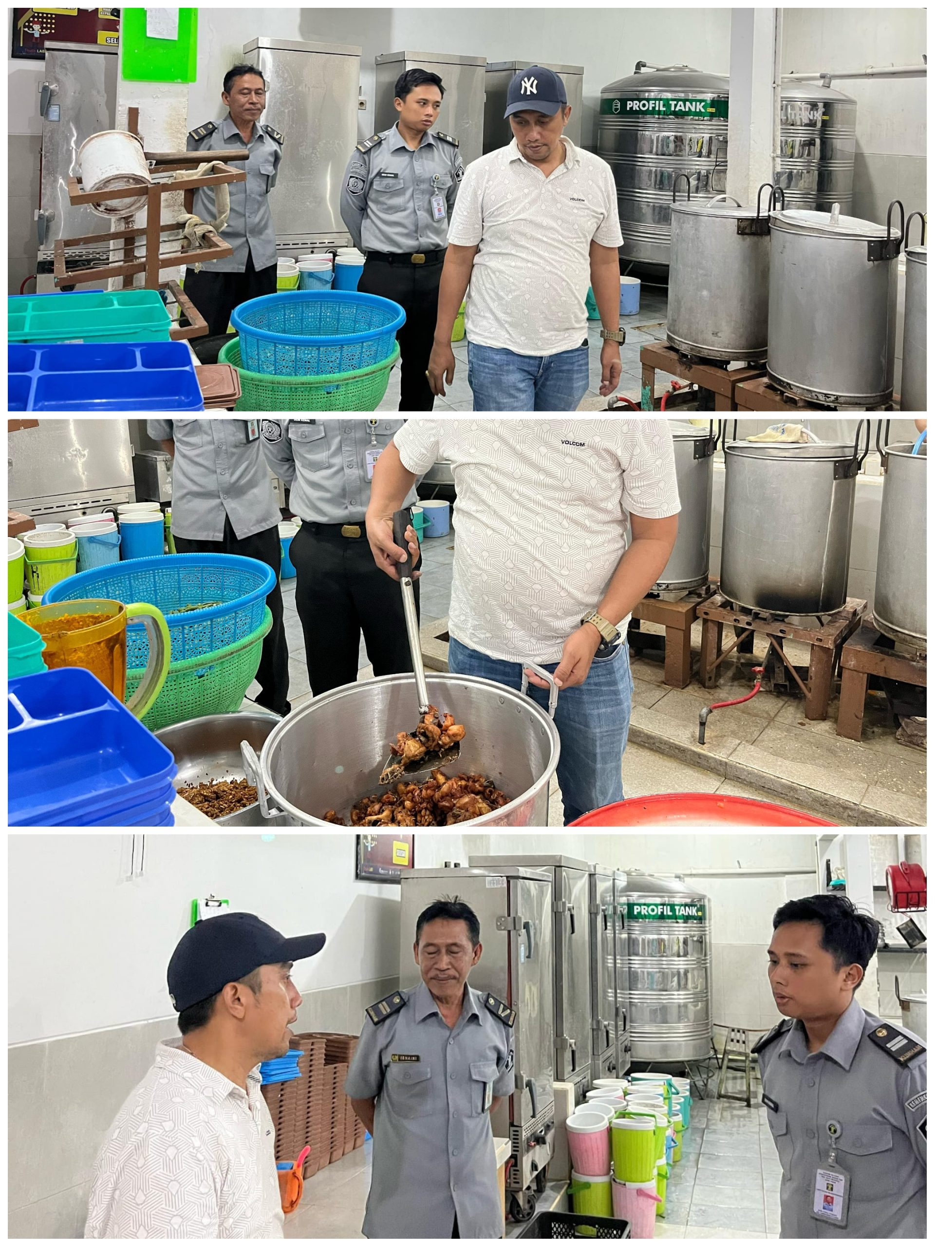 Pastikan Kualitas Menu Sahur, Kalapas Banyuwangi Kontrol Dapur Lapas
