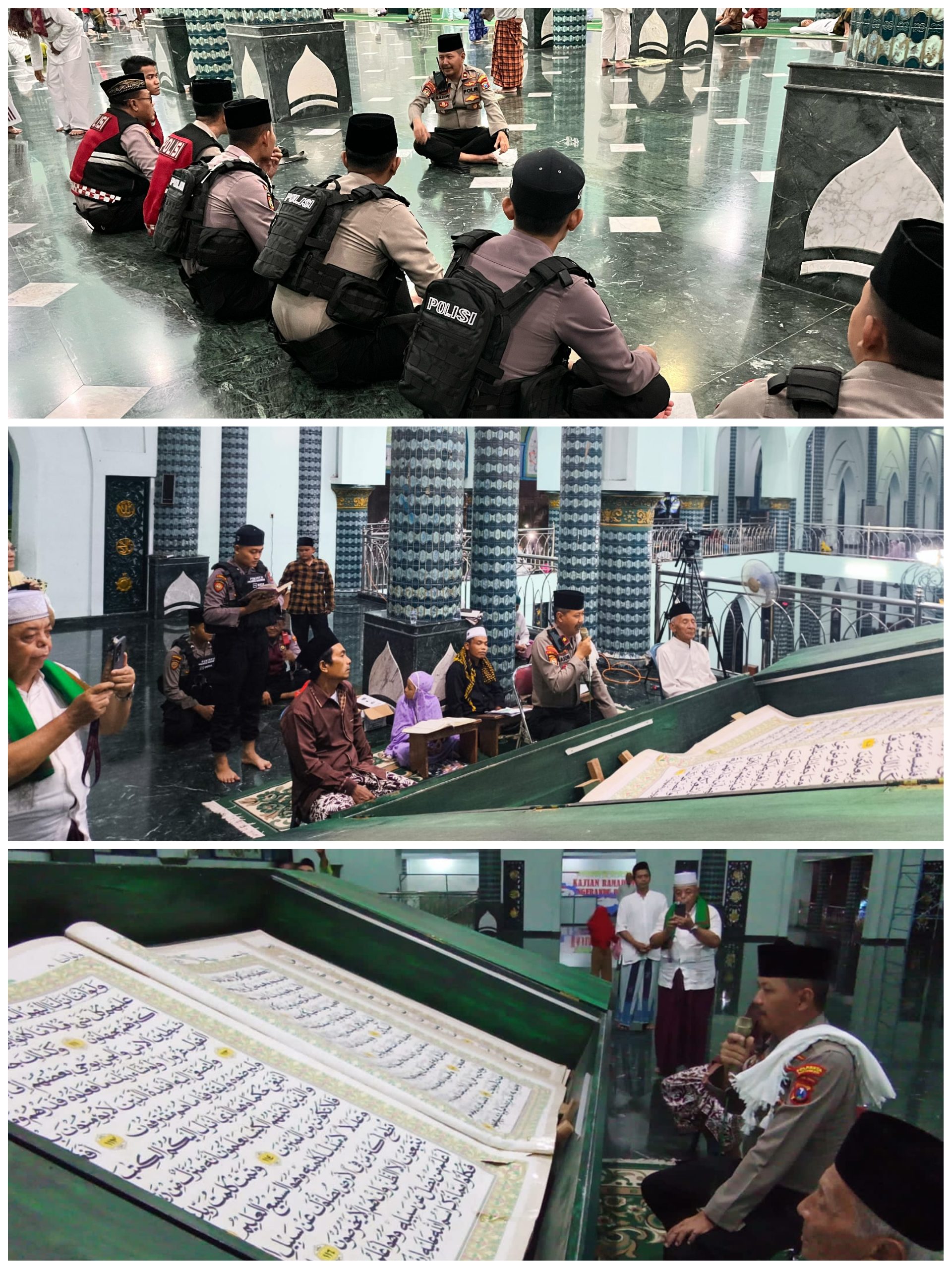 Polresta Banyuwangi Amankan Ibadah Ramadan dan Ikut Tadarus di Masjid Agung