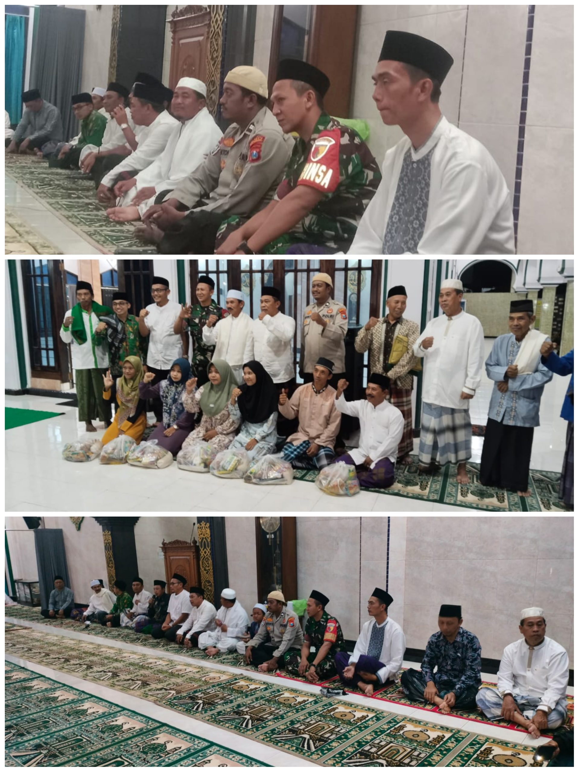 Babinsa Koramil 0825/20 Songgon Hadiri Safari Ramadhan 1446 H Bersama Forpimka di Desa Bedewang