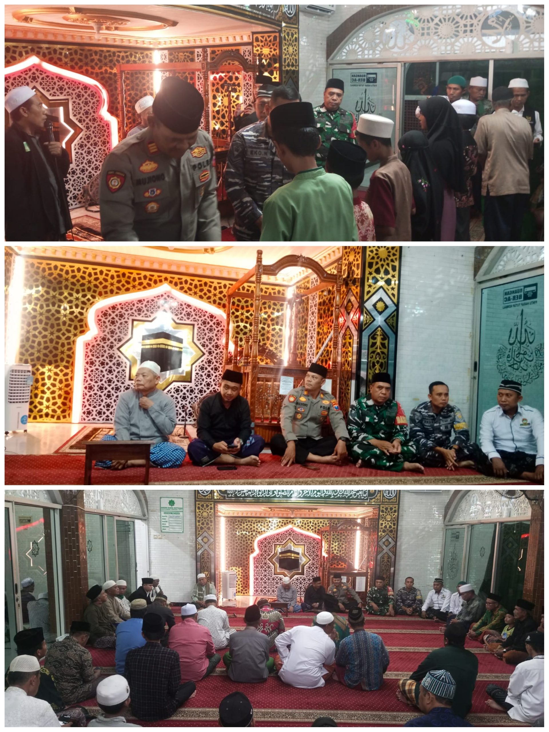 Babinsa Koramil 0825/17 Hadiri Safari Ramadan di Masjid Al Muttaqin, Muncar