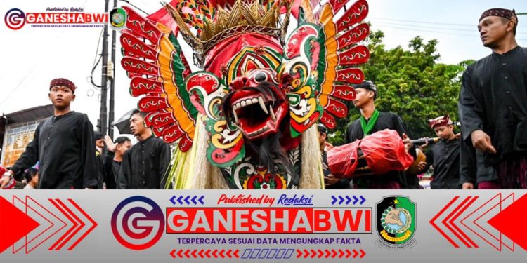 Meski Diguyur Hujan, Tradisi Barong Ider Bumi Banyuwangi Tetap Khidmat dan Penuh Makna