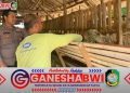Dukung Program Ketahanan Pangan, Bhabinkamtibmas Banyuwangi Dampingi Peternak Kambing di Bulurejo