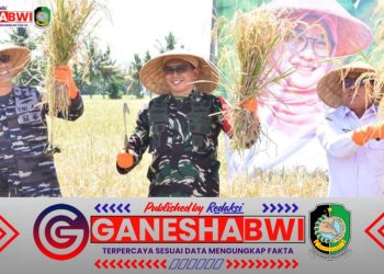 Forkopimda Banyuwangi Ikuti Panen Raya Padi Serentak Bersama Presiden Prabowo Secara Virtual