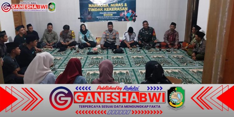 Babinsa Songgon Gencar Sosialisasikan Bahaya Narkoba dan Miras kepada Pemuda Desa Bayu