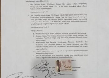 Aliansi Rakyat Banyuwangi Menggugat: Peredaran Minuman Beralkohol Harus Diberantas