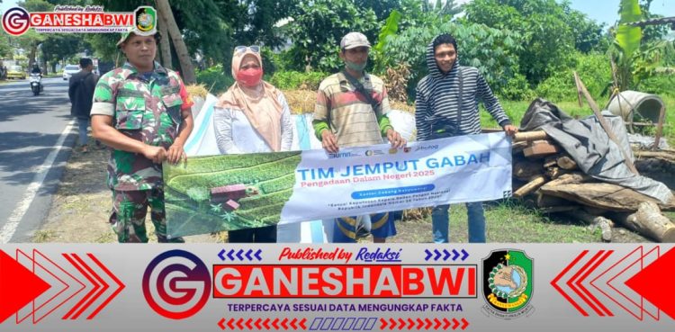 TNI dan Bulog Bersinergi, Babinsa Dampingi Sergap Gabah Petani di Desa Mangir