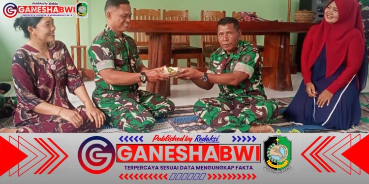 Keharmonisan Koramil 0825/09 Tegaldlimo: Tasyakuran Kenaikan Pangkat dan Sambut Anggota Baru