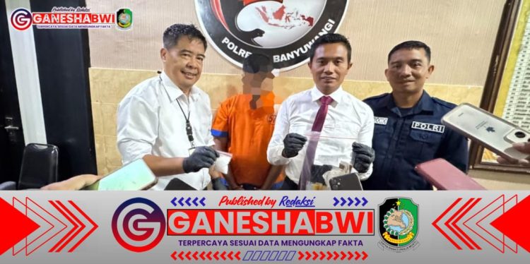 Satresnarkoba Polresta Banyuwangi Tangkap Pengedar Sabu 50 Gram di Kalibaru