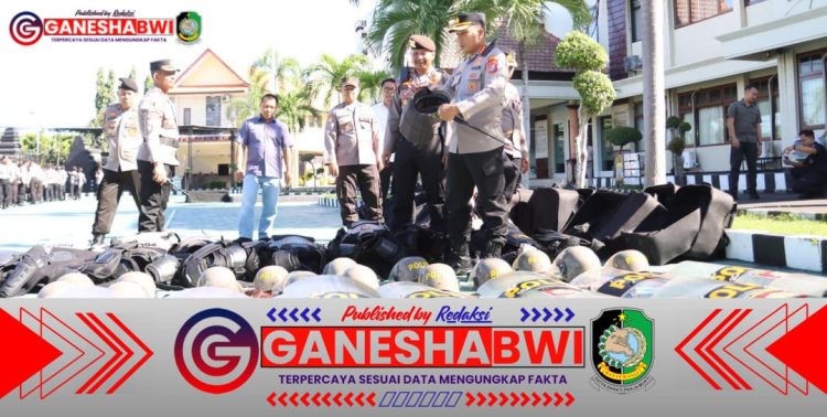 Polresta Banyuwangi Gelar Latihan Dalmas untuk Asah Kemampuan Anggota