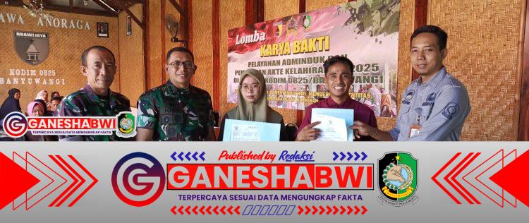 Sinergi TNI-AD dan Disdukcapil Banyuwangi Permudah Akses Dokumen Kependudukan Gratis untuk Warga