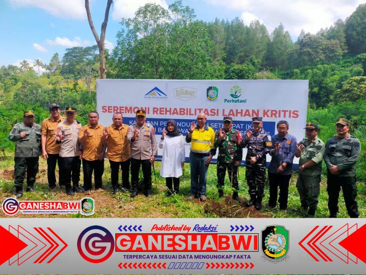 Dandim 0825 Banyuwangi Hadiri Ceremoni Rehabilitasi Lahan Kritis di Aghatis Forest