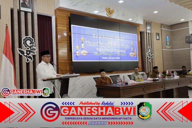 Wabup Mujiono Pererat Silaturahmi dengan Anggota PWRI dalam Halal Bihalal Banyuwangi