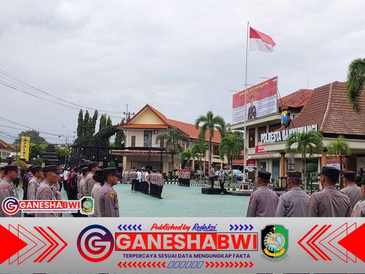 Kapolresta Banyuwangi Tekankan Disiplin dan Pelayanan Prima Saat Apel Jam Pimpinan
