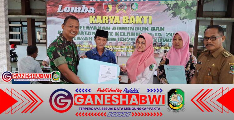 Sinergi Kodim 0825 Banyuwangi dan Disdukcapil Permudah Warga Urus Dokumen Kependudukan Gratis