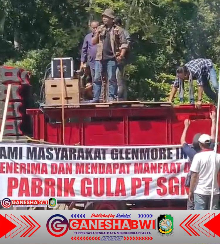 Warga Karangharjo Demo Pabrik Gula Glenmore, Desak Transparansi Rekrutmen dan CSR