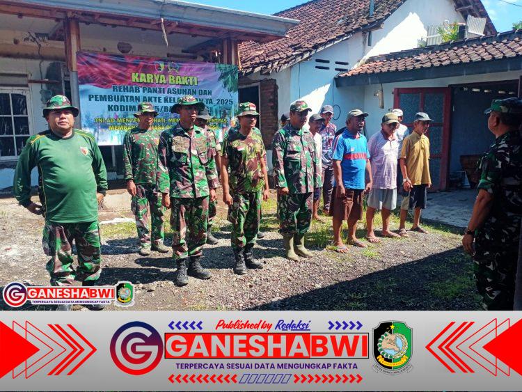 TNI AD Gelar Karya Bakti di Panti Asuhan Hj. Siswani, Wujudkan Kepedulian Sosial
