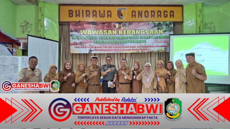 Wawasan Kebangsaan Kodim 0825/Banyuwangi Dorong Jiwa Kepemimpinan Kepala Sekolah