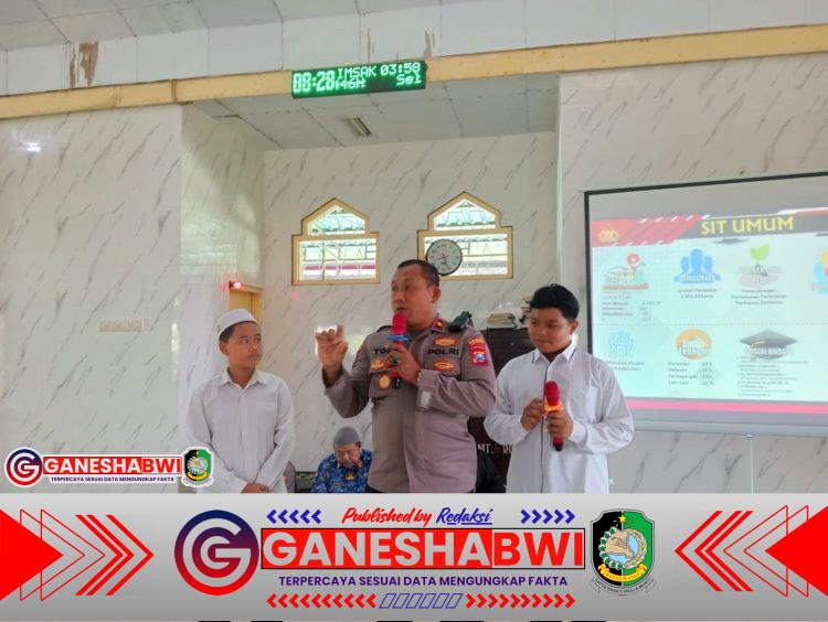 Sat Binmas Polresta Banyuwangi Edukasi 250 Pelajar MTSN 10 soal Bahaya Narkoba dan Kenakalan Remaja