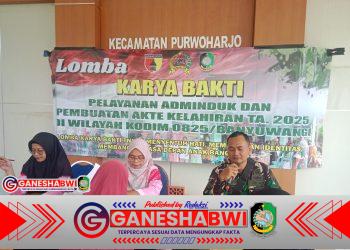 TNI Bersinergi dengan Pemda Banyuwangi Gelar Karya Bhakti Adminduk, Permudah Warga Miliki Identitas Sah