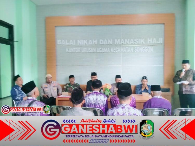 Komandan Koramil Songgon Hadiri Doa Bersama dan Pelepasan Calon Jamaah Haji Tahun 2025