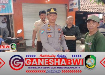 Polresta Banyuwangi Berbagi Ratusan Nasi Kotak Lewat Program Jum’at Berkah