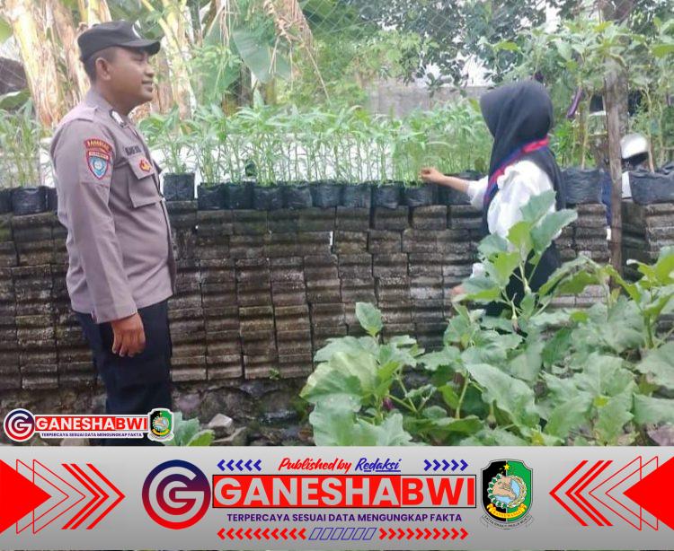 Polisi dan KWT di Banyuwangi Aktif Kembangkan Pekarangan Pangan Lestari Dukung Ketahanan Pangan