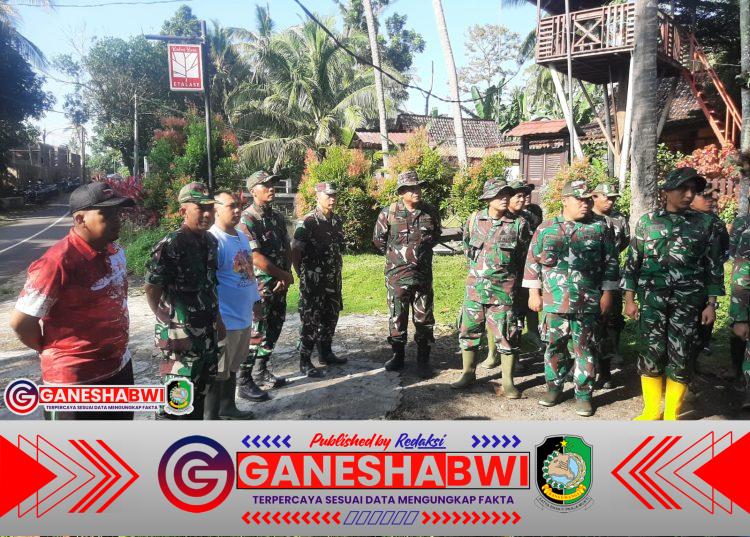 Kodim 0825 dan Dinas Perairan Gelar Aksi Bersih Irigasi Lewat Program BERRAKSI di Olehsari