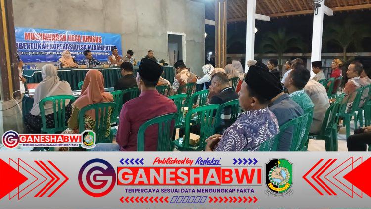 Babinsa Desa Glagahagung Dampingi Musyawarah Desa Khusus Pendirian Koperasi Merah Putih