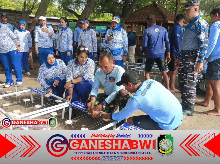 Puskopaska TNI AL Tanam Terumbu Karang di Banyuwangi, Wujud Nyata Kepedulian terhadap Ekosistem Laut