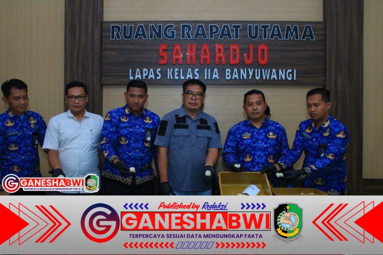 Petugas Lapas Banyuwangi Gagalkan Penyelundupan 12 Paket Diduga Sabu dalam Lontong