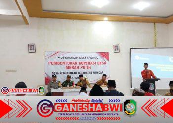Babinsa Koramil 0825/17 Muncar Produktif Dukung Pembentukan Koperasi Merah Putih Desa Kedungrejo