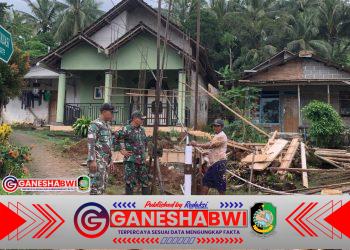 Koramil 0825/11 Pesanggaran Tinjau Pembangunan Sumur Bor dan Tandon Program TNI Manunggal Air