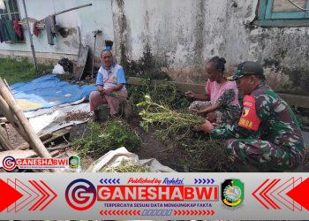 Babinsa Glenmore Perkuat Silaturahmi Lewat Komsos di Desa Tulungrejo