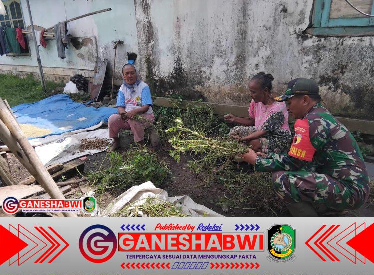 Babinsa Glenmore Perkuat Silaturahmi Lewat Komsos di Desa Tulungrejo