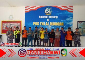 Prajurit Lanal Banyuwangi Evakuasi Nelayan Korban Kecelakaan Laut di Alas Purwo