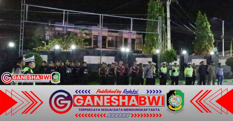 Polresta Banyuwangi Gelar Patroli Skala Besar, Antisipasi Balap Liar dan Gangguan Kamtibmas