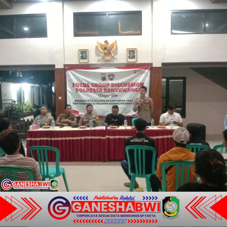 Polresta Banyuwangi Gelar FGD di Desa Grogol, Perkuat Sinergi Jaga Kamtibmas